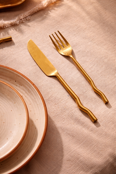 Emma Flatware Brass (Set of 20) by MESO