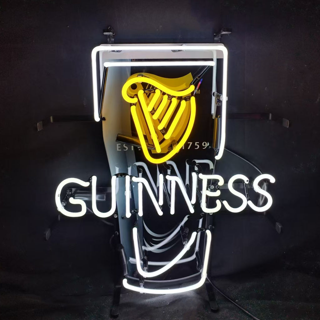 Estd 1759 Guinness Harp Lager Black Can Neon Signs by Neon Signs Land - product image 2 for Resin Society