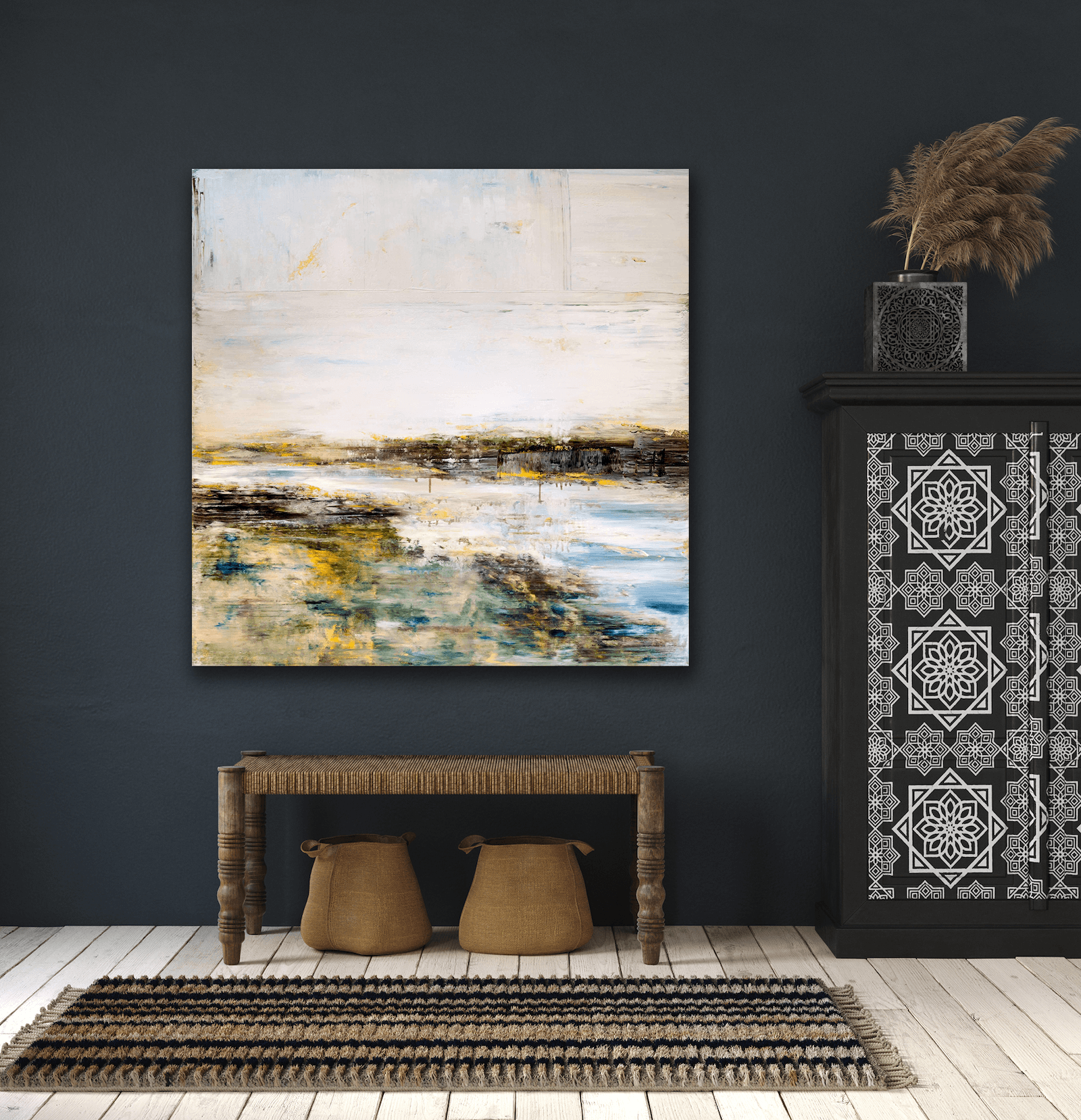 Estuary 48x48 Artist Enhanced Canvas Print