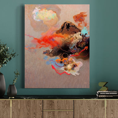 Canvas Print: "Ethereal Unfolding" by Tailored Canvases - main product image for Resin Society