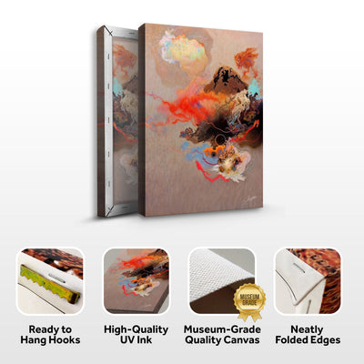 Canvas Print: "Ethereal Unfolding" by Tailored Canvases - product image 4 for Resin Society