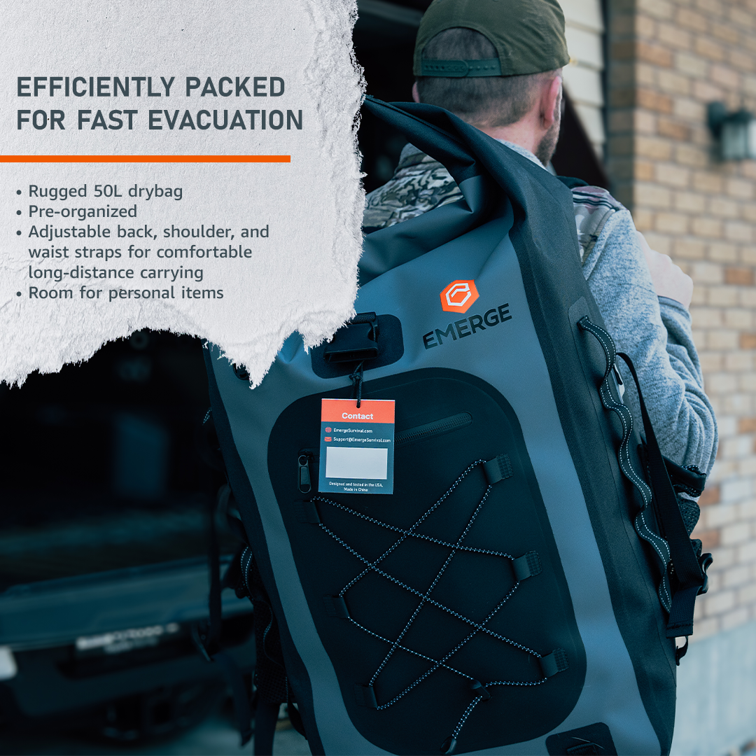 Evacuation Bag by Emerge Survival - product image 5 for Resin Society