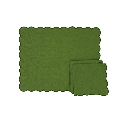 Evergreen Wave Placemat - Set of 4 by Ro'Table - product image 2 for Resin Society