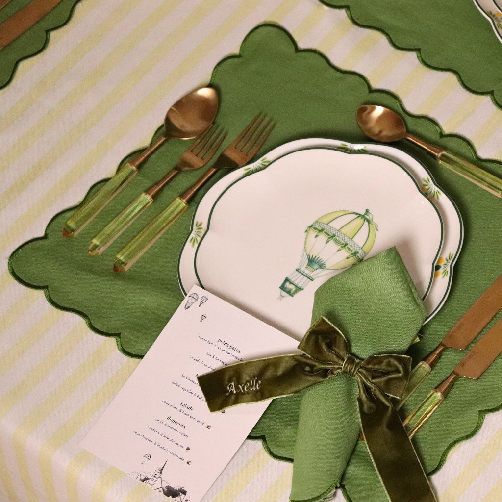 Evergreen Wave Placemat - Set of 4 by Ro'Table - product image 3 for Resin Society