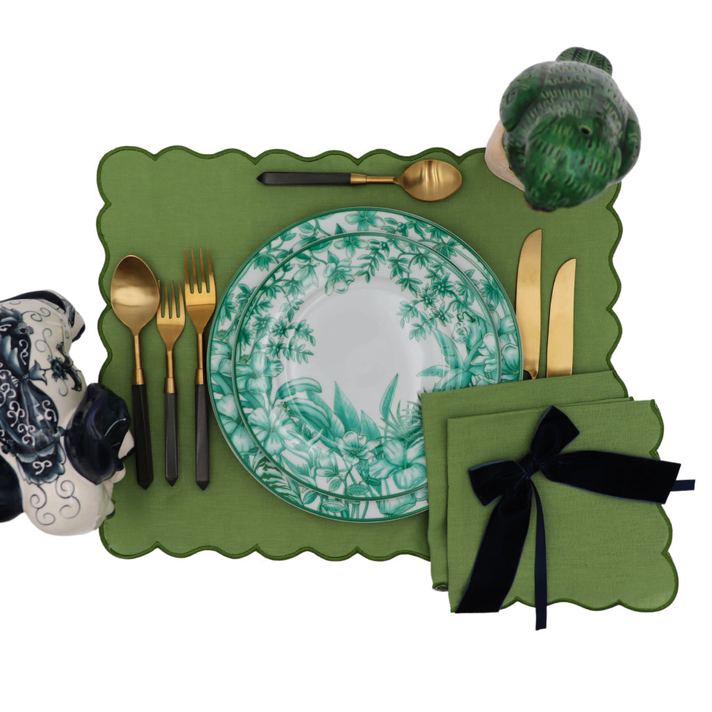 Evergreen Wave Placemat - Set of 4 by Ro'Table - product image 6 for Resin Society