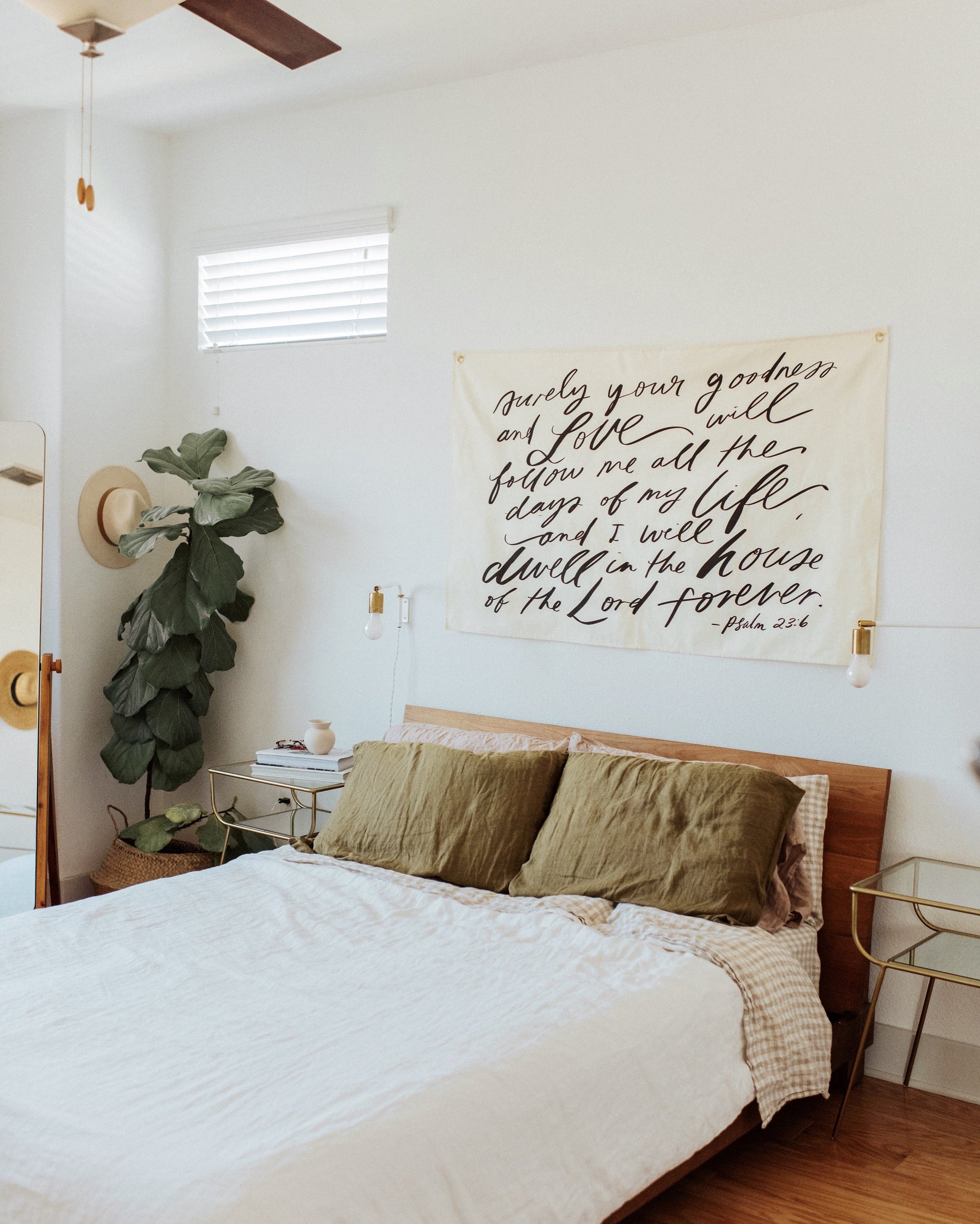 Large Canvas Banner: Surely your Goodness by jenessawaitshop - product image 3 for Resin Society