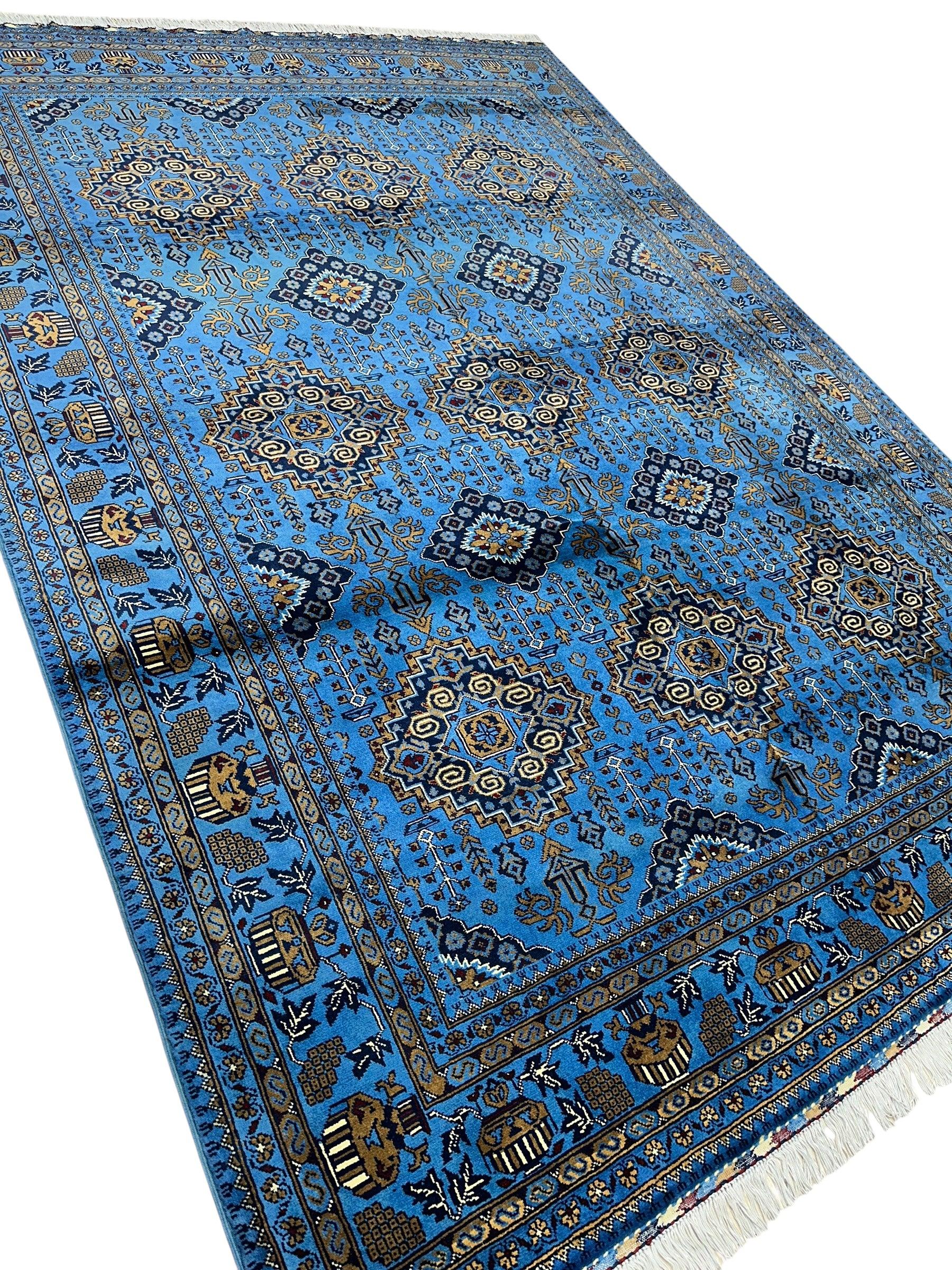 Hand-Knotted Zerkhaki Afghan Wool Area Rug – 6'6" x 10' by Rugistan - product image 4 for Resin Society