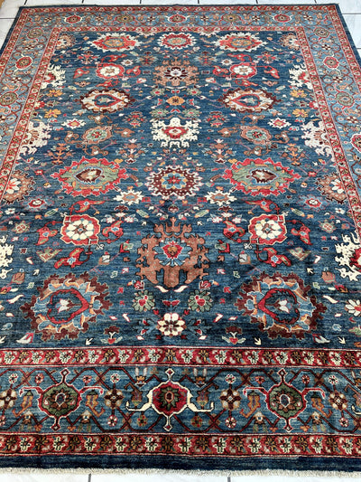 Trasitional Serapi Ghazni Wool Rug – 8' x 10’ – Intricate Floral Design by Rugistan - product image 2 for Resin Society