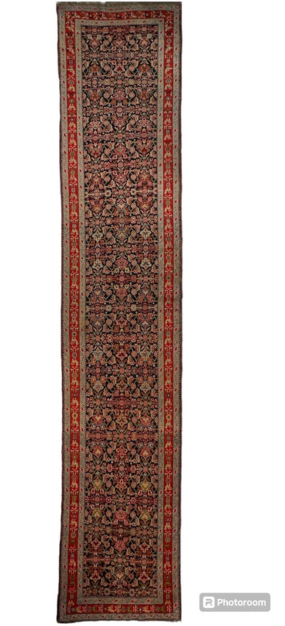 3’4” x 17’ Karabkah Antique Caucasian Wool on Wool Runner by Rugistan - product image 4 for Resin Society