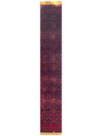 Afghani Fine Knots Bukhara Runner 2’10” x 9’10” by Rugistan - main product image for Resin Society