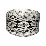 White & Black 4” Wide Snake Collar by Allysa Payne Beverly Hills displayed against a neutral background
