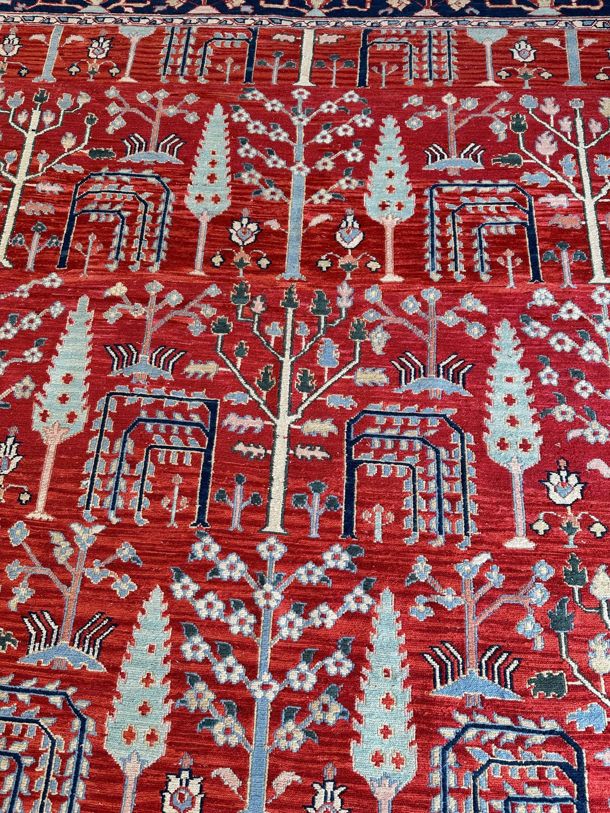 Handwoven Soumak Multicolor Wool Area Rug – 8’ x 10’ by Rugistan - product image 4 for Resin Society