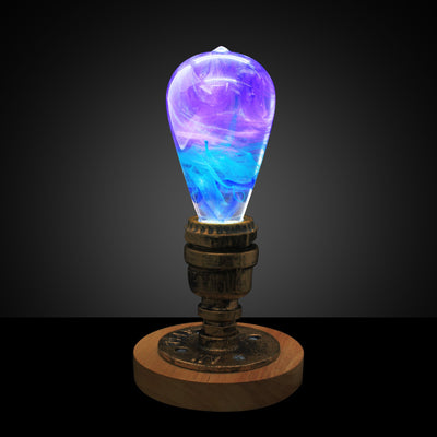 EP Light Faith Resin LED Bulb handcrafted with eco-friendly resin in unique colors