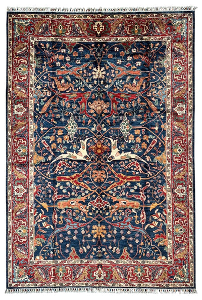 Hand-Knotted Afghani Bidjar Ghazni Wool Rug – 6'7" x 9'10" – Elegant by Rugistan - main product image for Resin Society