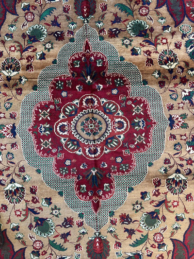 Hand-Knotted Afghan Garden Design Rug – 6’6” x 9’6” by Rugistan - product image 4 for Resin Society