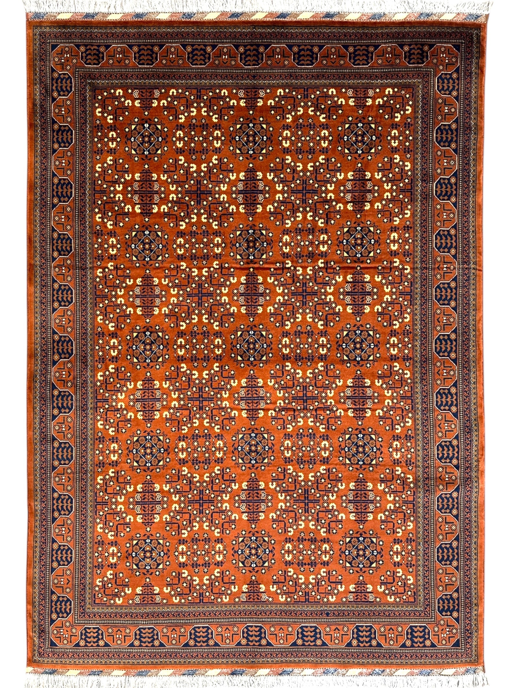Hand-Knotted Afghani Bukharayi Rug by Rugistan - main product image for Resin Society