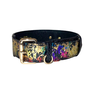 Art Deco style snake collar with gold classic hardware displayed on neutral background