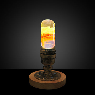 EP Light Flame Decorative Resin LED Bulb showing flame effect inside resin bulb