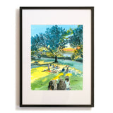 Billings Lawn 2, Watercolor, Hudson River Scene by Art By Francis - product image 3 for Resin Society