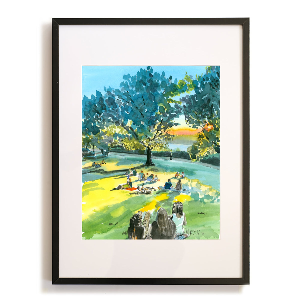 Billings Lawn 2, Watercolor, Hudson River Scene by Art By Francis - product image 3 for Resin Society