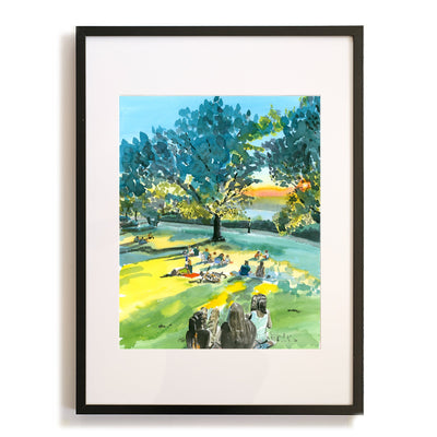 Billings Lawn 2, Watercolor, Hudson River Scene by Art By Francis - product image 3 for Resin Society