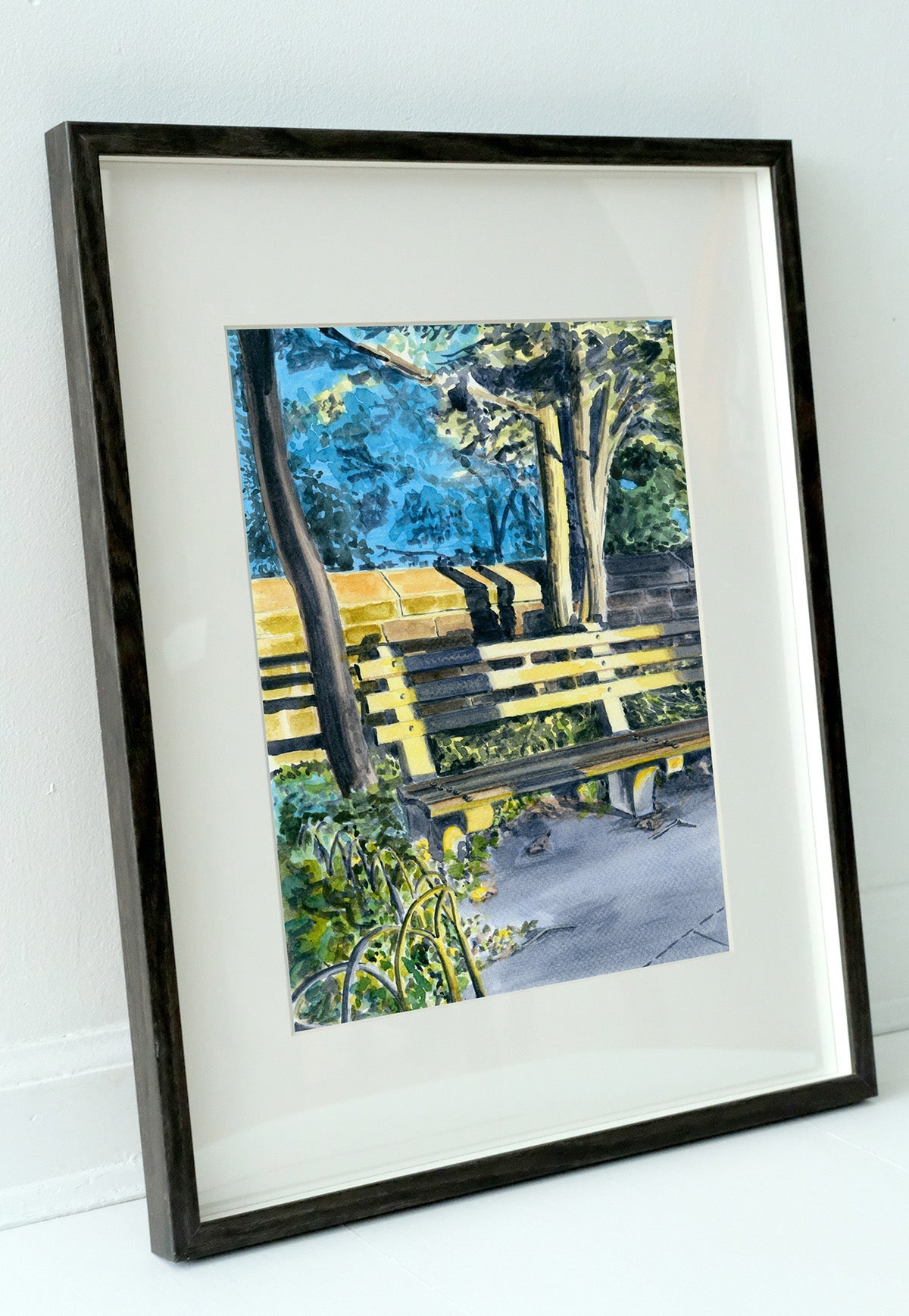 Memories of Gold, Golden Hour, Park Bench, Fort Tryon Park, NYC by Art By Francis - product image 2 for Resin Society