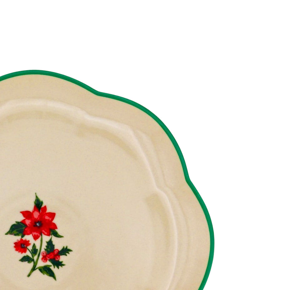 Fabled Flora Scalloped Starter Plate - Case of 12 Plates by Ro'Table - product image 3 for Resin Society