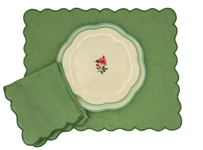 Fabled Flora Scalloped Starter Plate - Case of 12 Plates by Ro'Table - product image 8 for Resin Society