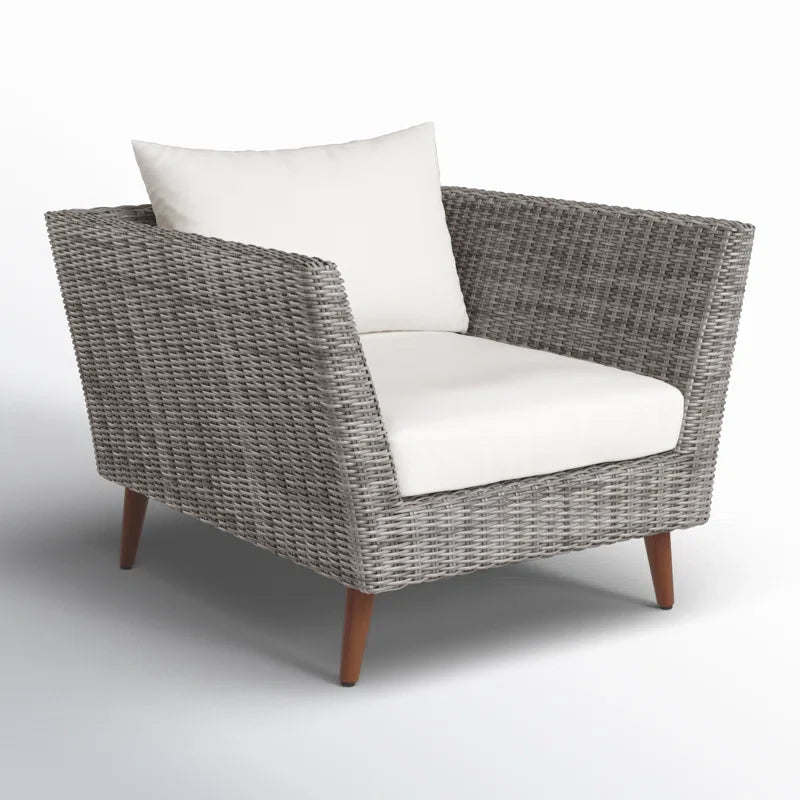 Panther Outdoor Patio Wicker and FSC Wood Seating Set by LifestyleGarden US - product image 6 for Resin Society