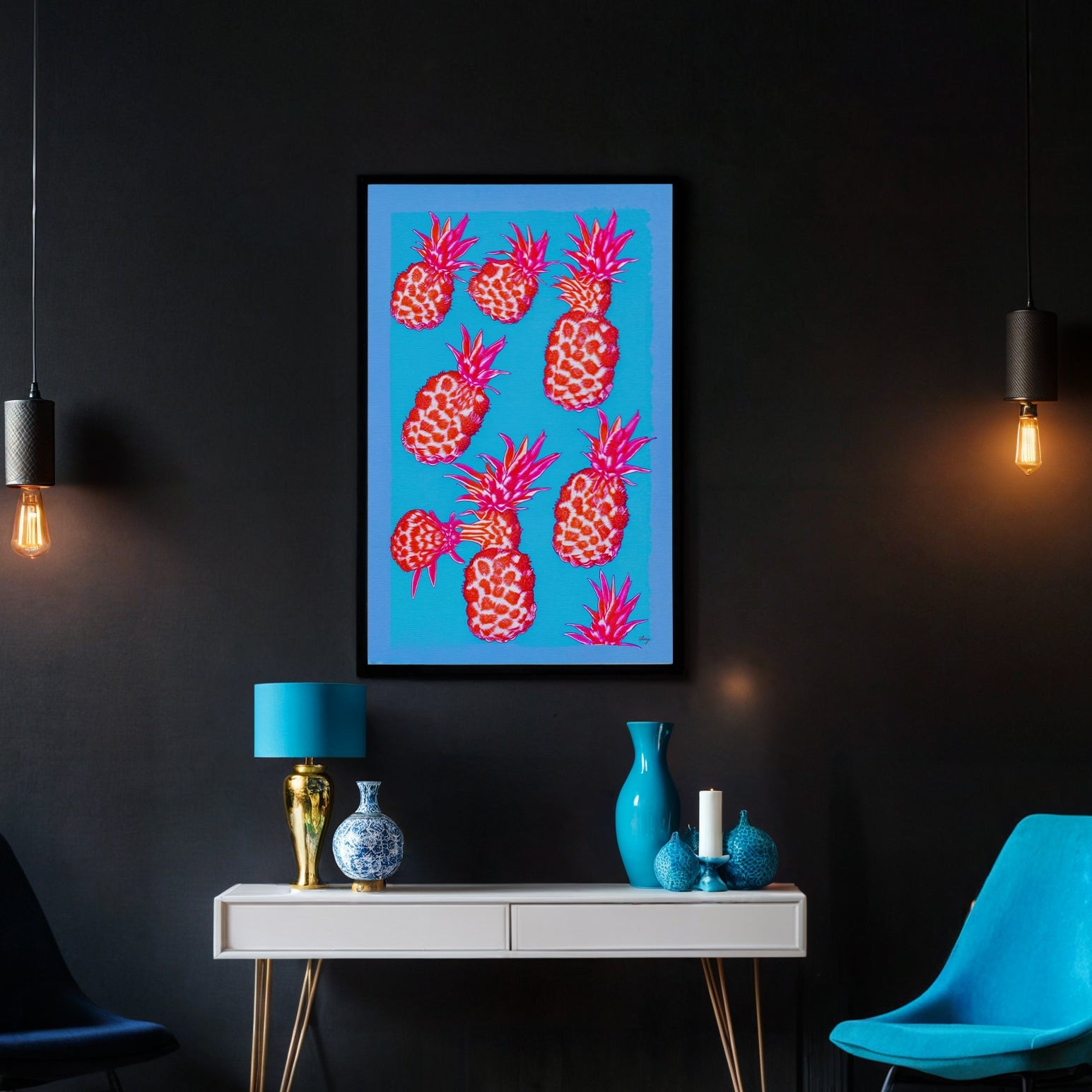 Canvas Print: "Fever Piña" by Tailored Canvases - product image 2 for Resin Society