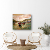 Fishing Boats at Sunset by John Beard Collection - product image 2 for Resin Society