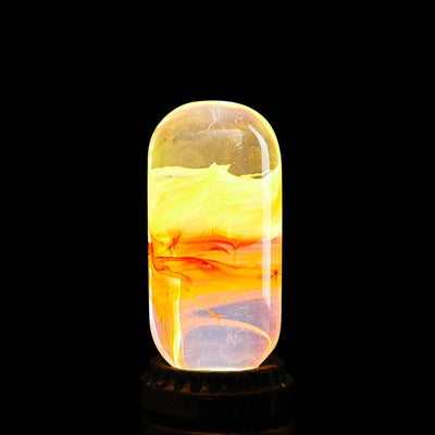 EP Light Flame Decorative Resin LED Bulb showing flame effect inside resin bulb