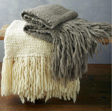 Flame Chunky Wool Blanket by Homelosophy