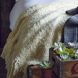 Flame Chunky Wool Blanket by Homelosophy