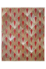 Flame – Bold Lasered Luxury Rug in Premium Leather by Homelosophy