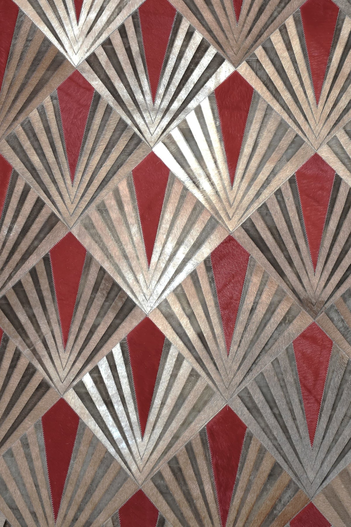 Flame – Bold Lasered Luxury Rug in Premium Leather by Homelosophy