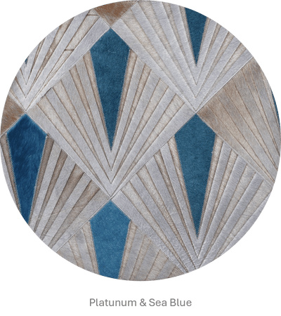 Flame – Bold Lasered Luxury Rug in Premium Leather by Homelosophy