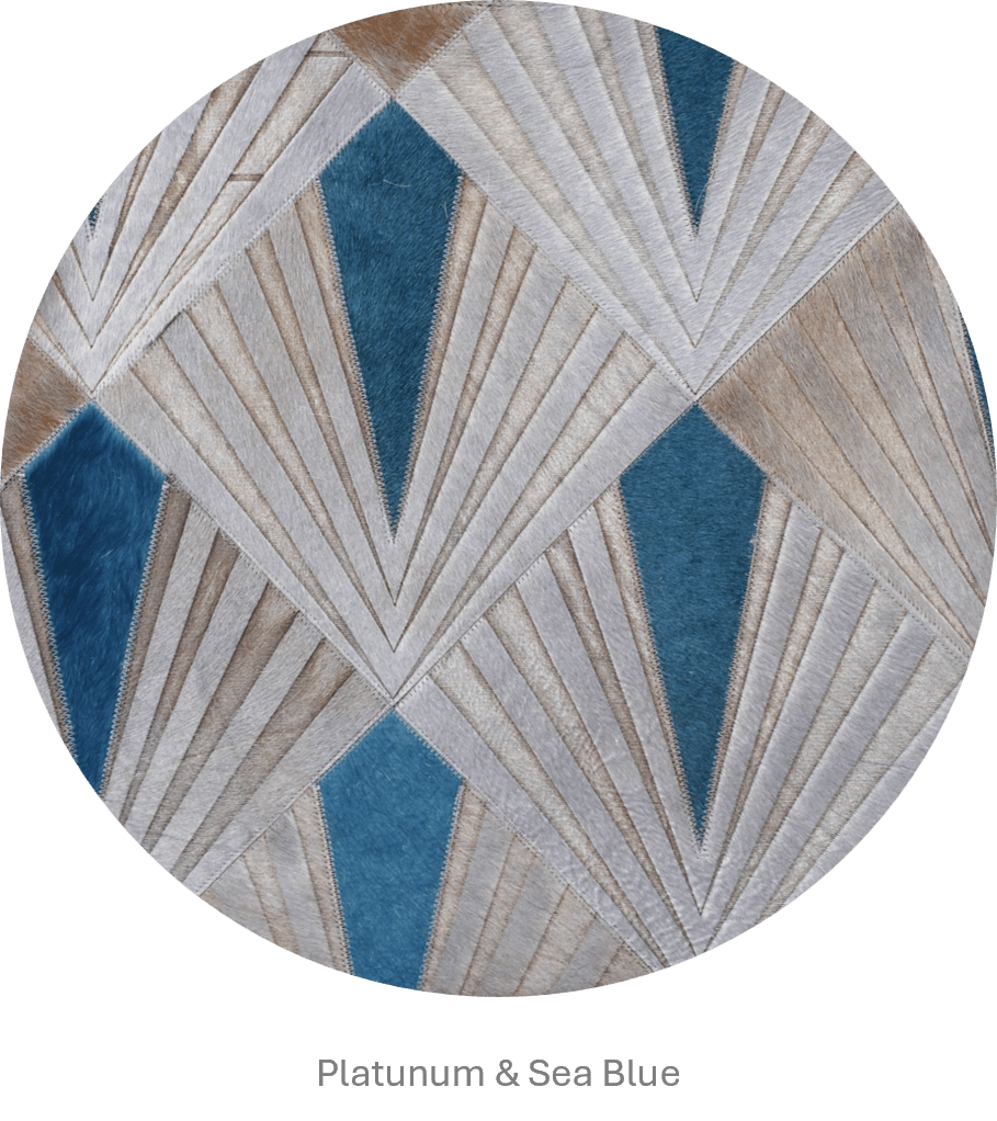 Flame – Bold Lasered Luxury Rug in Premium Leather by Homelosophy