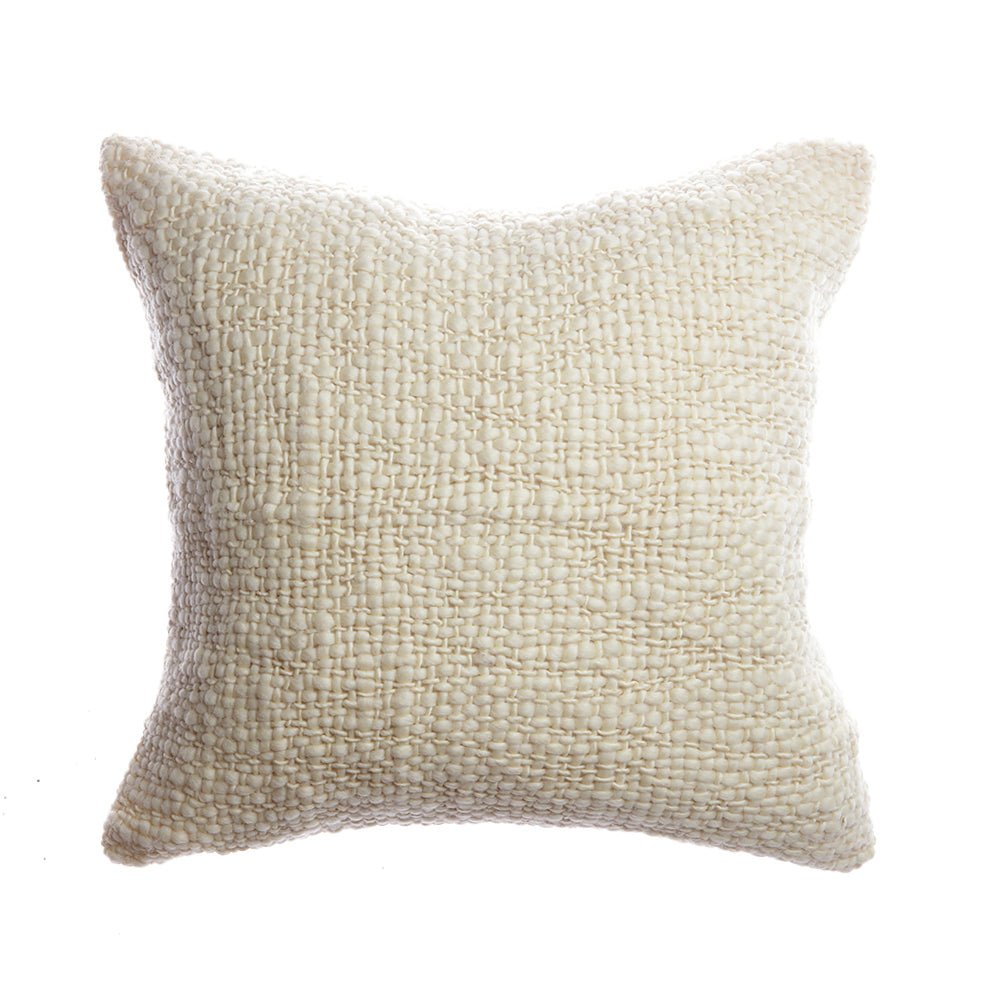 Flame Natural Wool Pillow by Homelosophy
