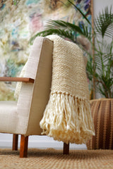 Flame Chunky Wool Blanket by Homelosophy