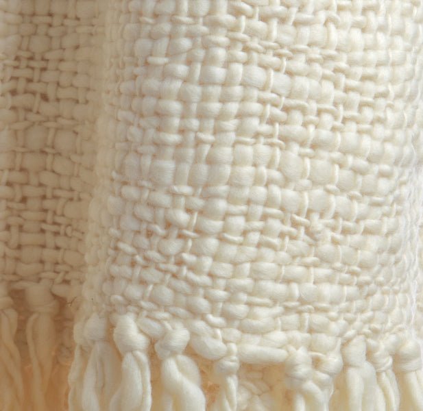 Flame Chunky Wool Blanket by Homelosophy