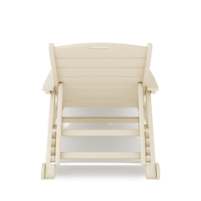 SoPoly Flat Chaise Lounge outdoor chair in multiple colors