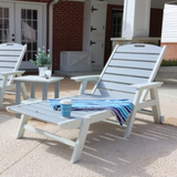 SoPoly Flat Chaise Lounge outdoor chair in multiple colors