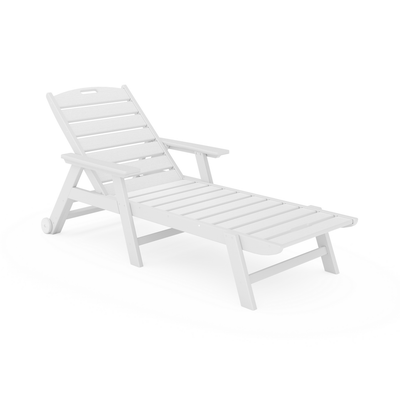 SoPoly Flat Chaise Lounge outdoor chair in multiple colors