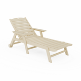 SoPoly Flat Chaise Lounge outdoor chair in multiple colors