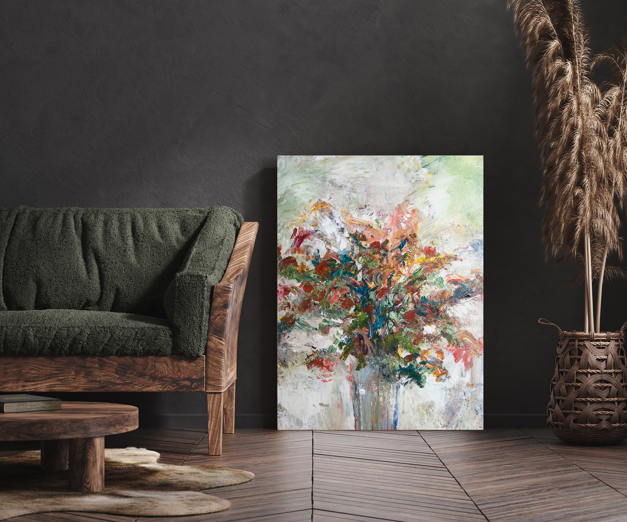 Floral Artist Enhanced Canvas Print by John Beard Collection - product image 3 for Resin Society