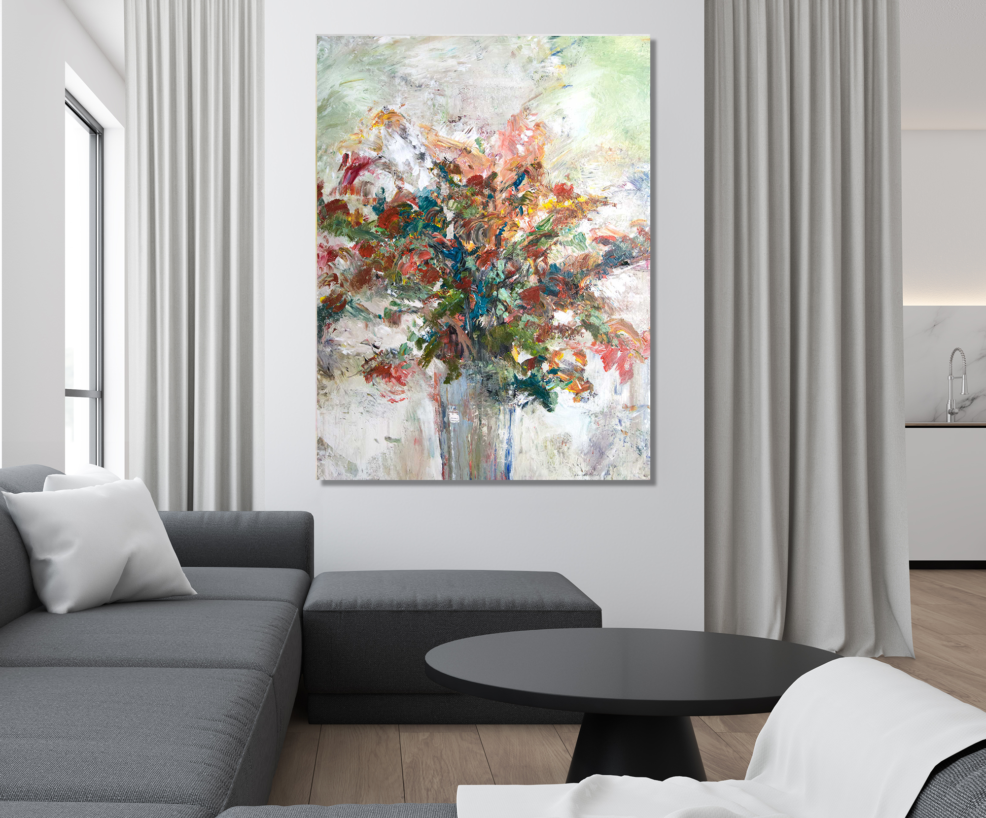 Floral Artist Enhanced Canvas Print by John Beard Collection - product image 4 for Resin Society