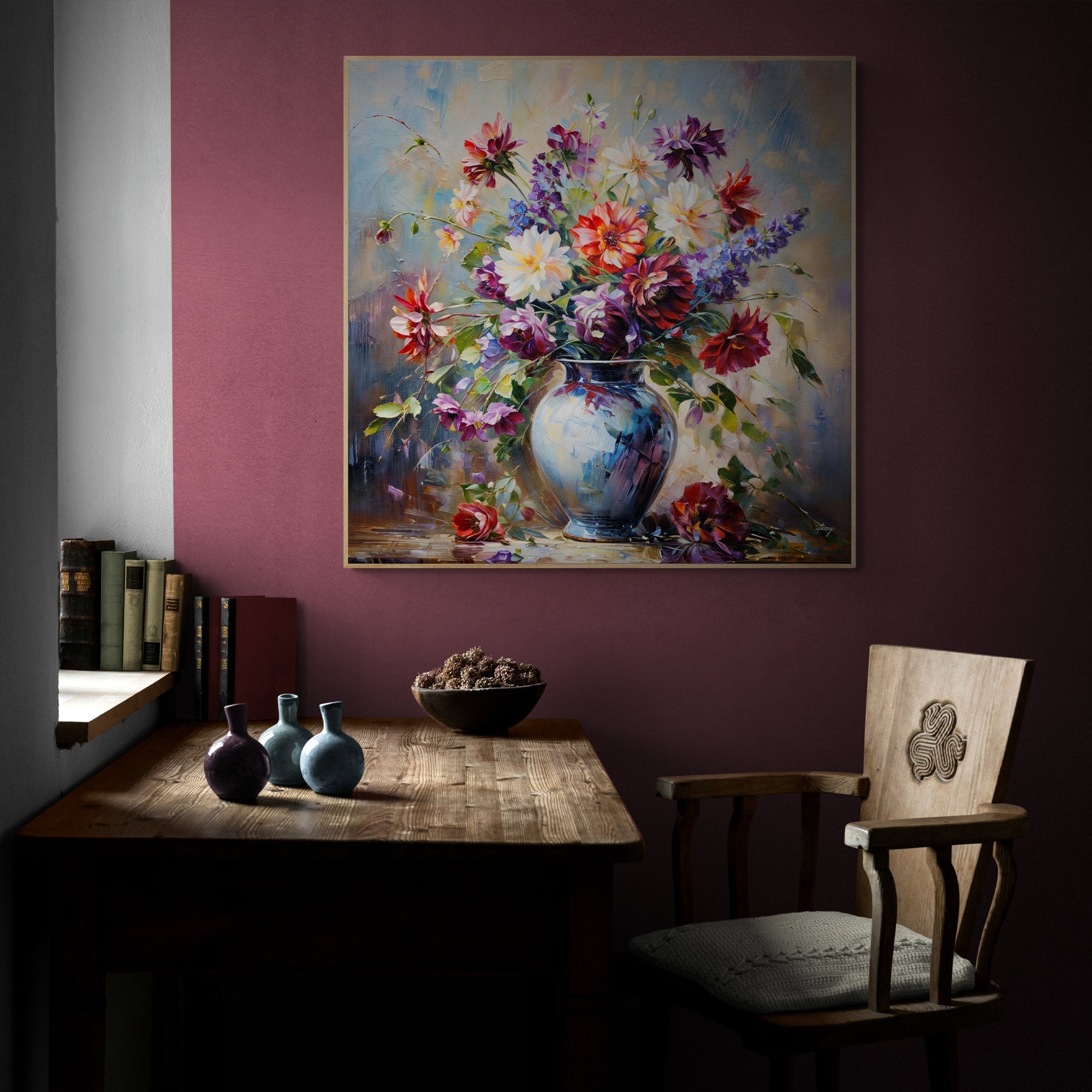 Canvas Print: "Flore Symphony" by Tailored Canvases - product image 3 for Resin Society