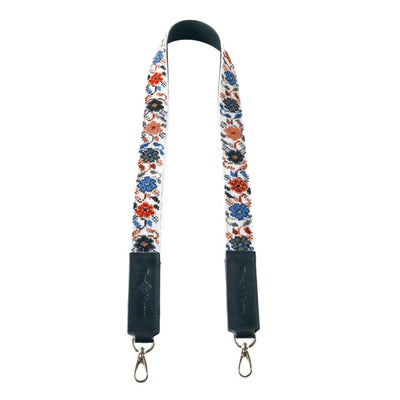 Mai Woven Bag Strap - Flowers with Leather by Tin Marin Brand - product image 11 for Resin Society