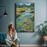 Canvas Print: "Flowing Serenity" by Tailored Canvases - product image 2 for Resin Society